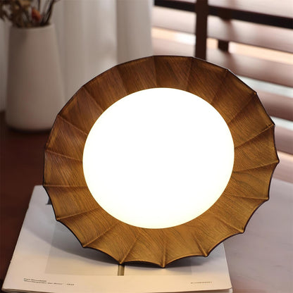Soft White LED Ceiling Lamp Brown Finish