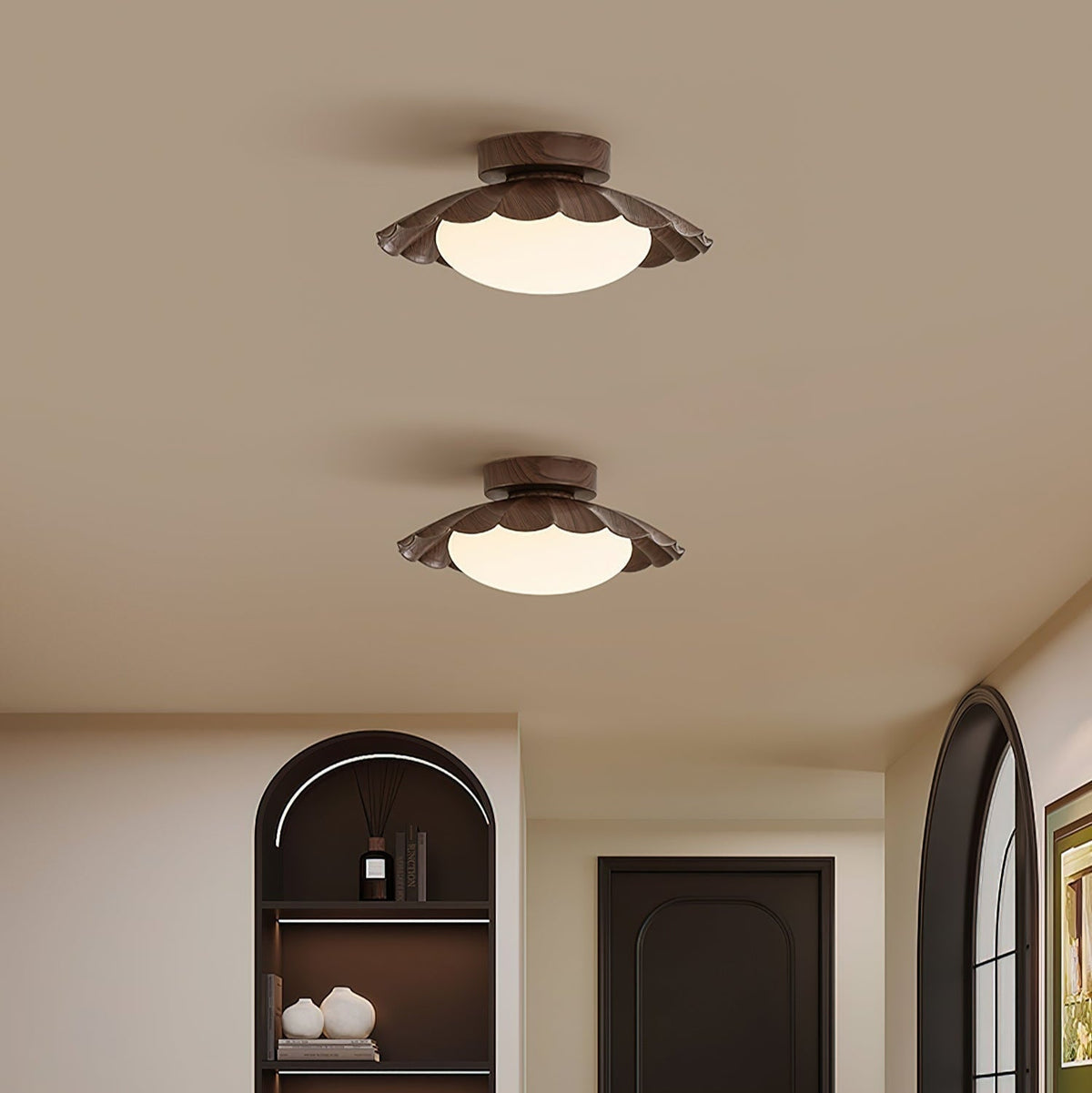 Soft White Round Ceiling Lamp Flush Mount Fixture