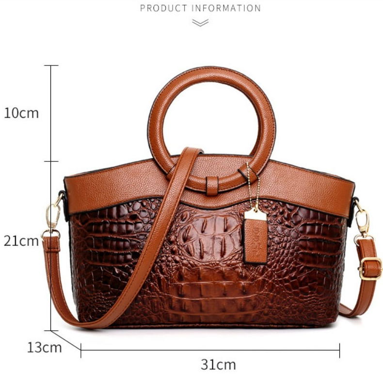 Genuine Leather Tote Handbag