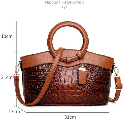 Genuine Leather Tote Handbag