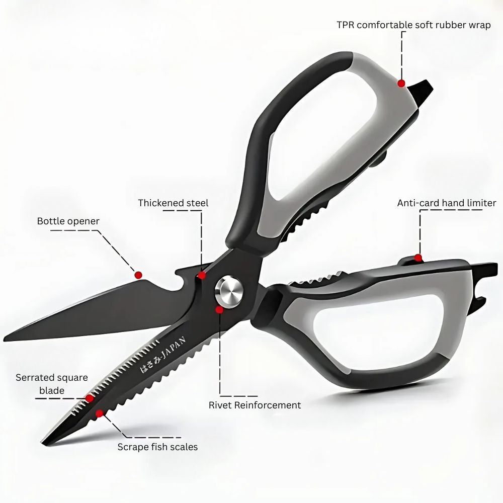 Sharp Japanese Style Kitchen Shears