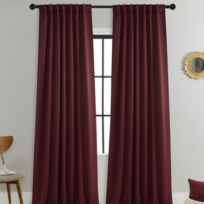Thermal Black Privacy Window Curtains