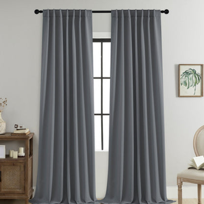 Thermal Black Privacy Window Curtains