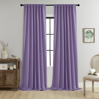 Thermal Black Privacy Window Curtains
