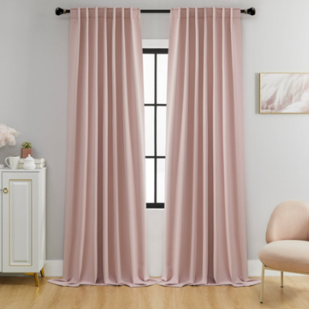Thermal Black Privacy Window Curtains