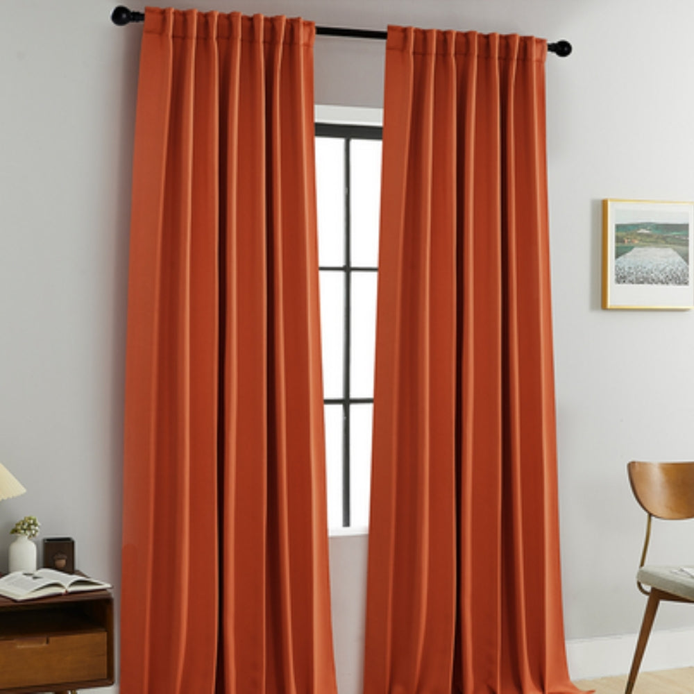 Thermal Black Privacy Window Curtains