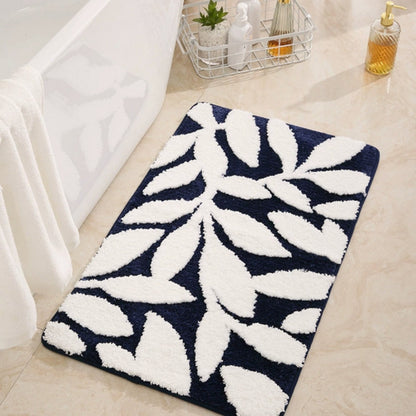 Grip Bathroom Mat, Plush Microfiber, Nature Design