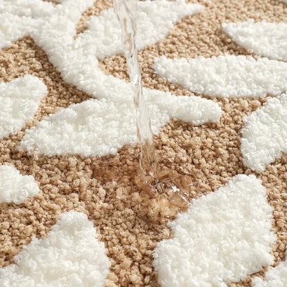 Grip Bathroom Mat, Plush Microfiber, Nature Design