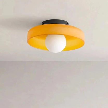 Bright LED Glass Ceiling Light Fixture 12 Inch