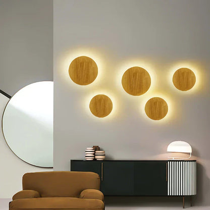 Rustic Wood LED Mounted Light Fixtures - Cofik