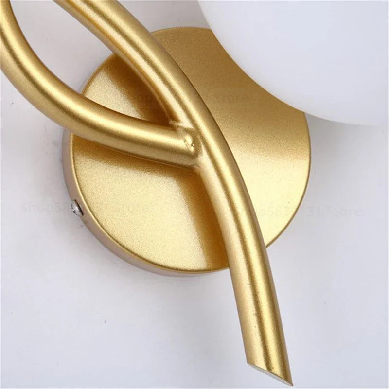 Sleek Iron LED Wall Light for Home