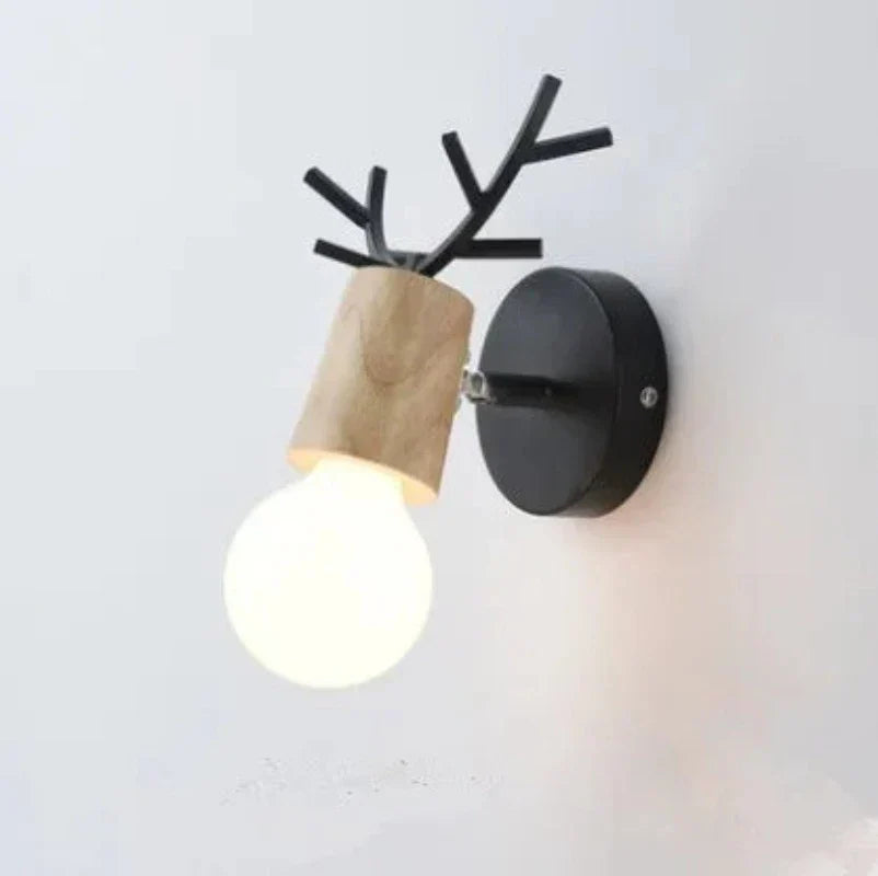Rustic Wooden LED Wall Light - Cofik