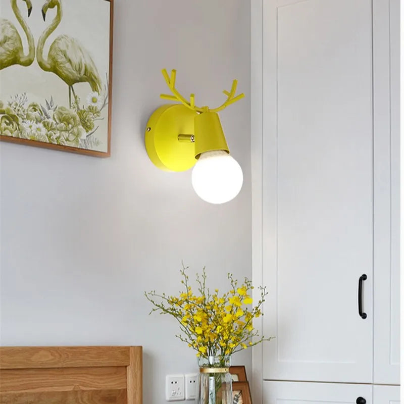 Rustic Wooden LED Wall Light
