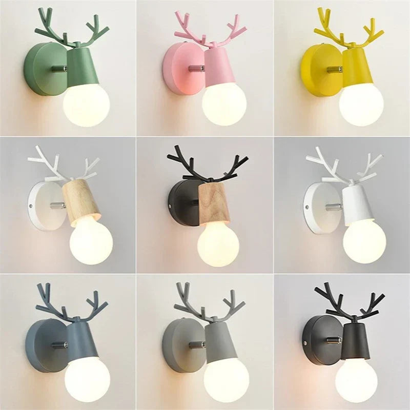 Rustic Wooden LED Wall Light