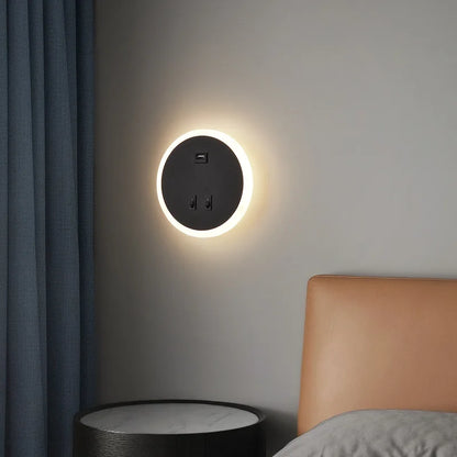 Bright LED Wall Lamp with USB Charger