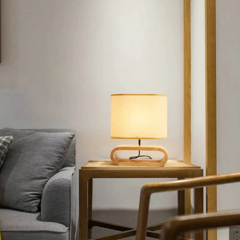 Rustic Wood Desk Lamp – Handcrafted and Chic - Cofik