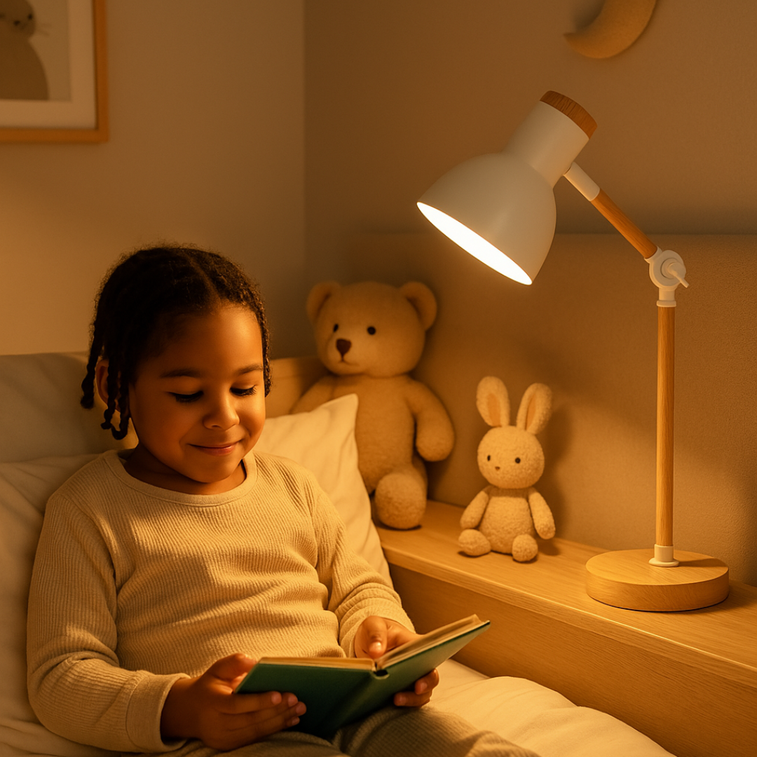 Rustic Wood Nordic Table Lamp