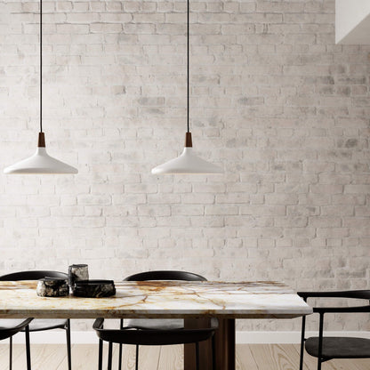 Stylish Metal Wooden Pendant Lamp