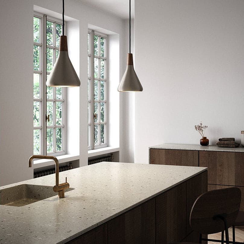 Stylish Metal Wooden Pendant Lamp