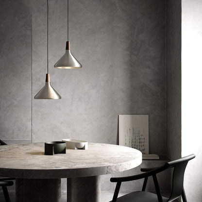 Stylish Metal Wooden Pendant Lamp