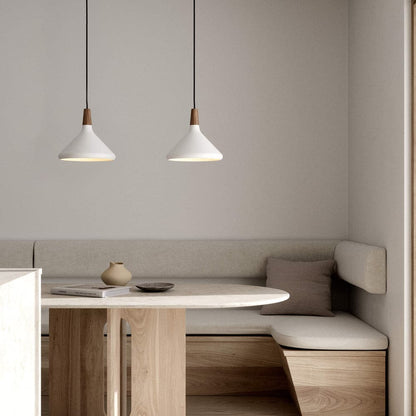 Stylish Metal Wooden Pendant Lamp