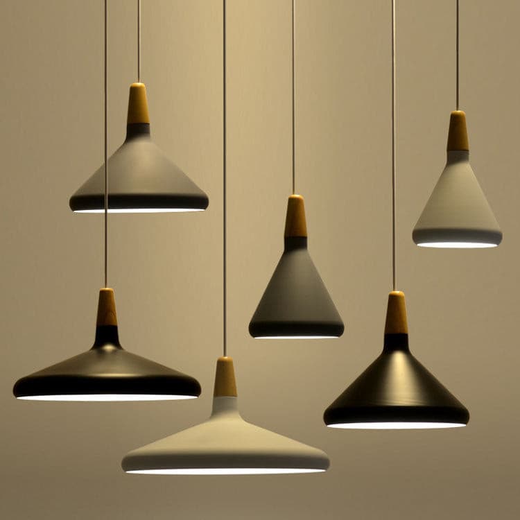Stylish Metal Wooden Pendant Lamp