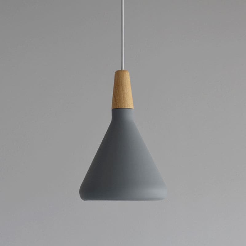 Stylish Metal Wooden Pendant Lamp