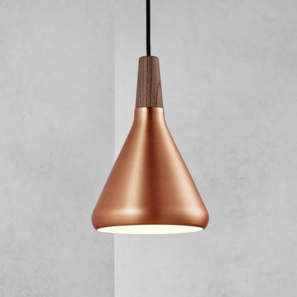 Stylish Metal Wooden Pendant Lamp