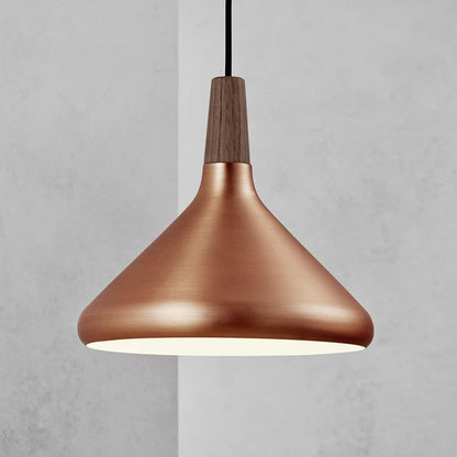 Stylish Metal Wooden Pendant Lamp