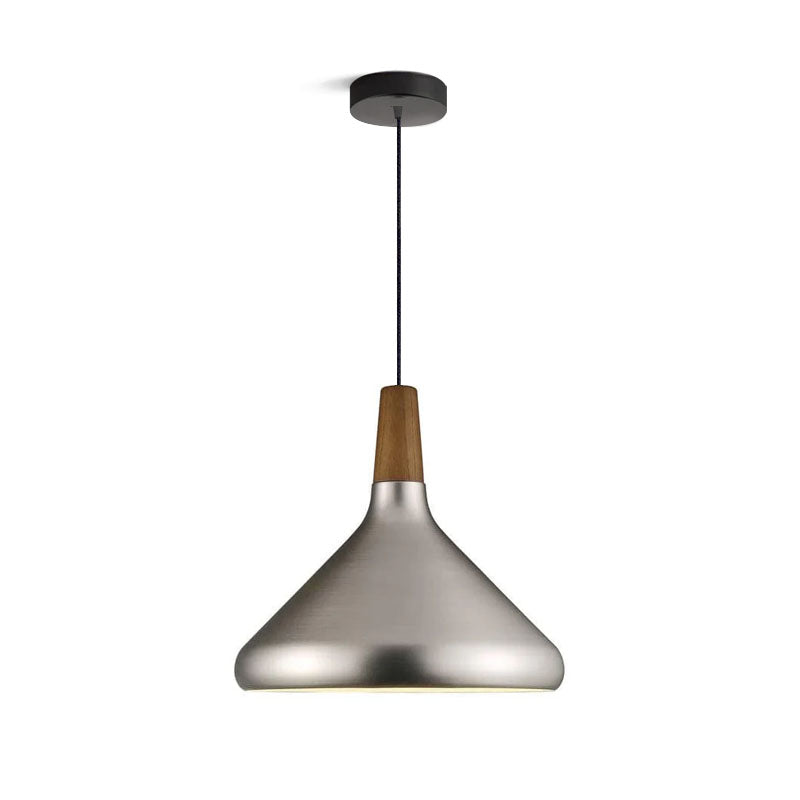 Stylish Metal Wooden Pendant Lamp