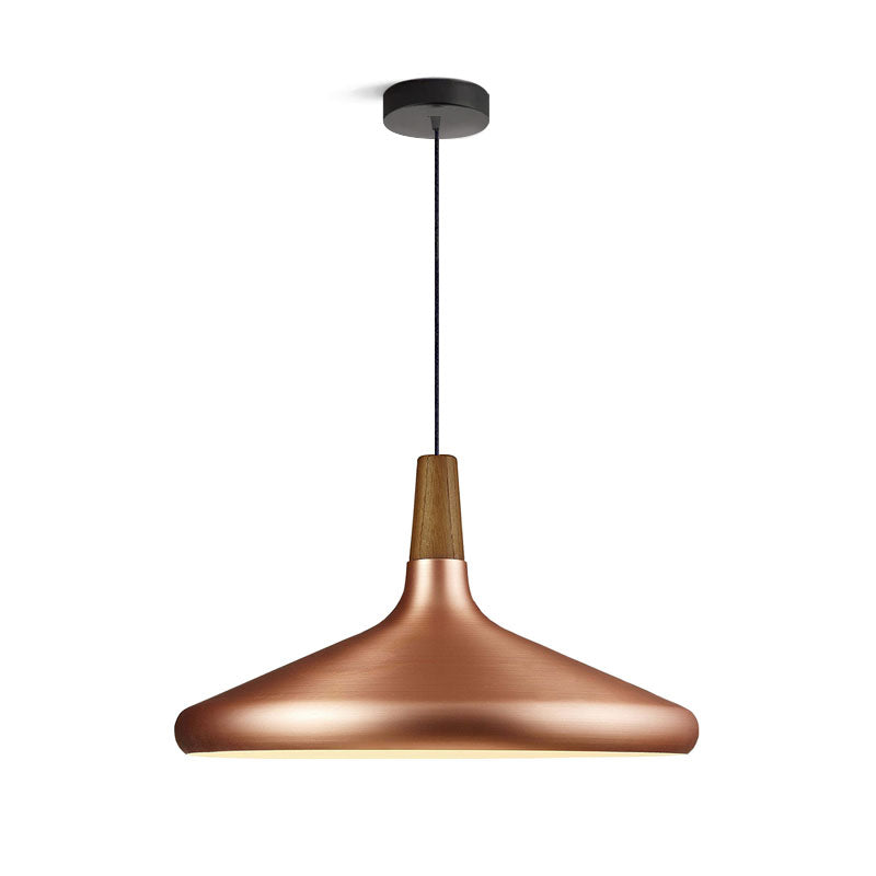 Stylish Metal Wooden Pendant Lamp