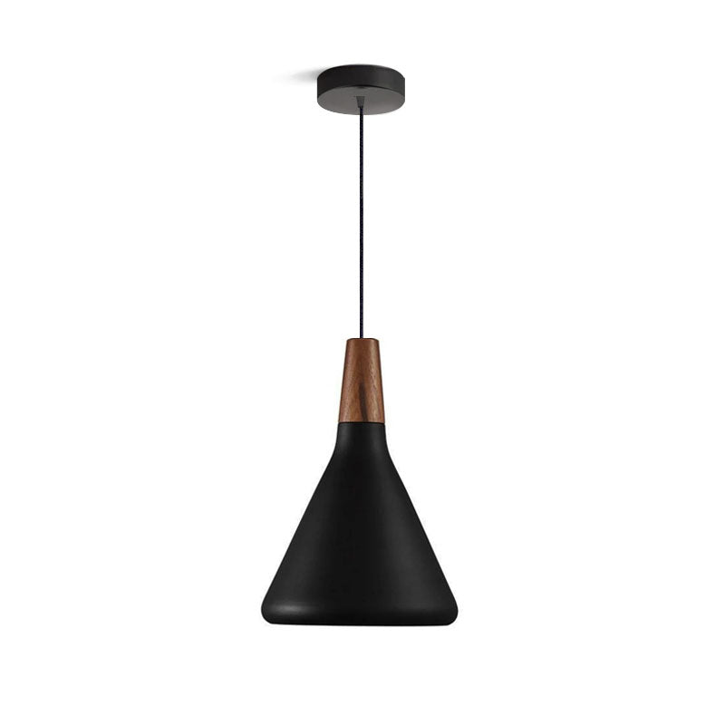 Stylish Metal Wooden Pendant Lamp