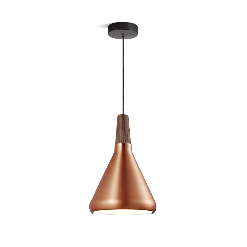 Stylish Metal Wooden Pendant Lamp