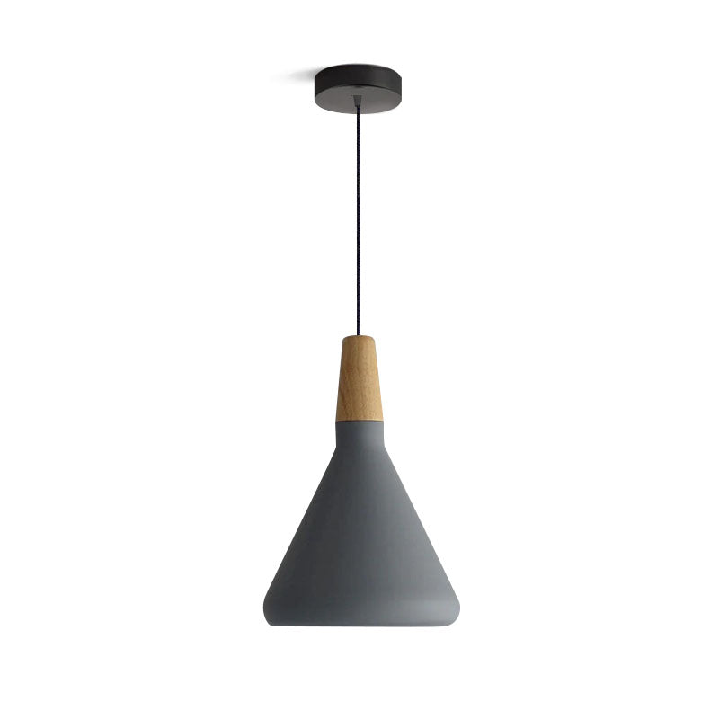 Stylish Metal Wooden Pendant Lamp