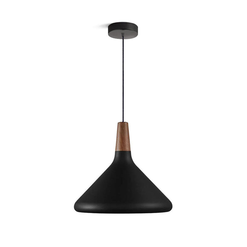 Stylish Metal Wooden Pendant Lamp