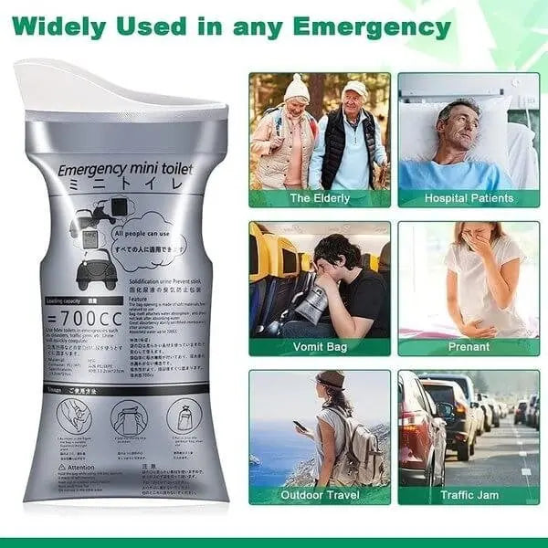 Portable Urine Bag for Travel - Spill Proof & Odor Free
