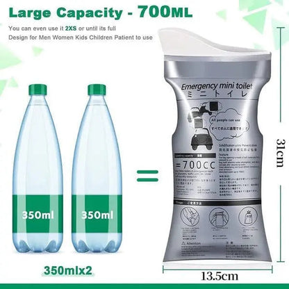 Portable Urine Bag for Travel - Spill Proof & Odor Free