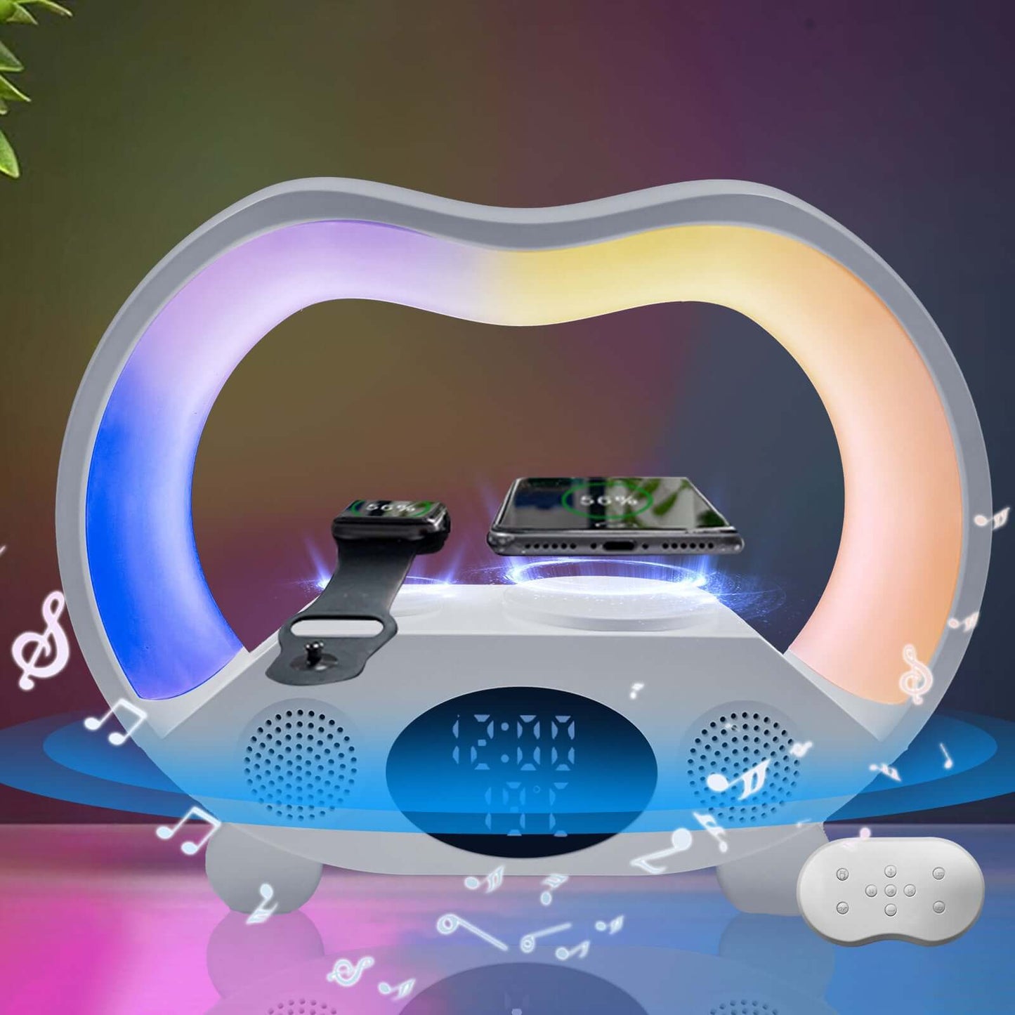 Compact Multi-Function Smart Remote Control Lamp Charger