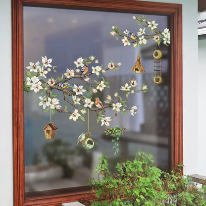 Vibrant Flower Vinyl Window Decal