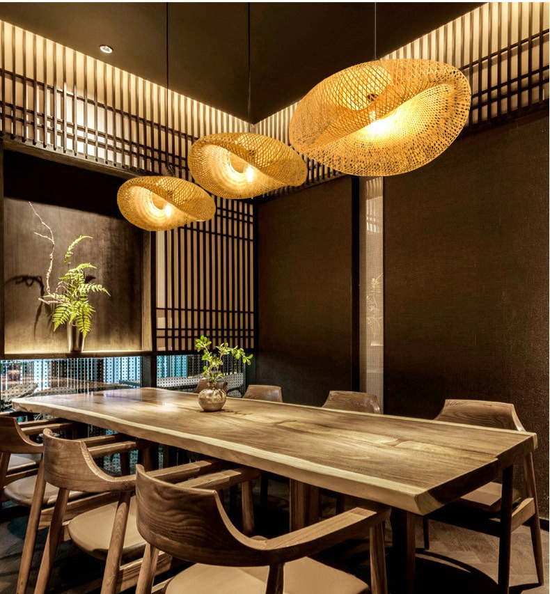 Natural Bamboo Hanging Light