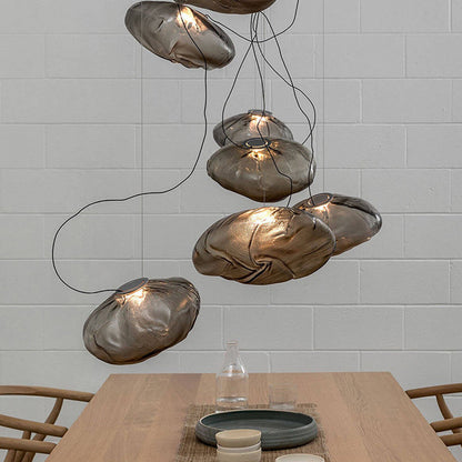 Elegant Glass Drop Pendant Light Fixture for Home