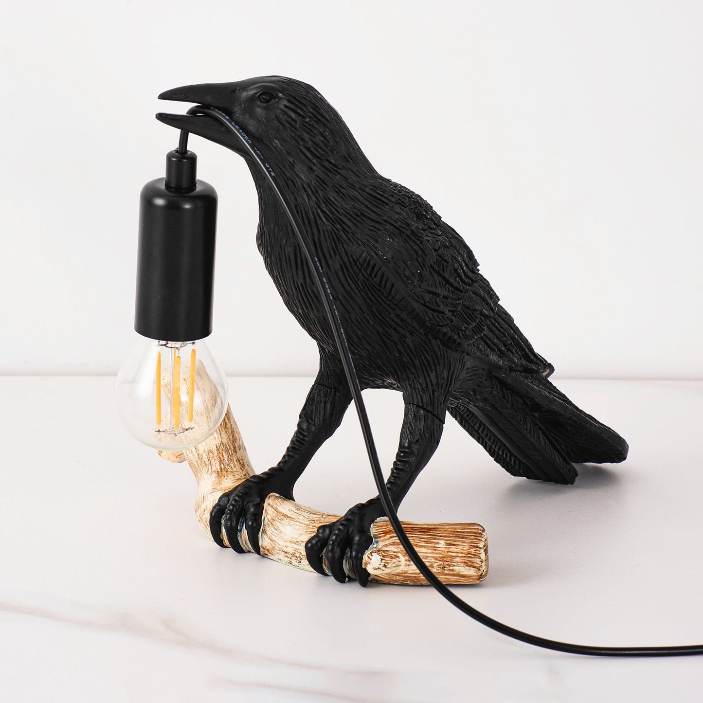 Compact Bird Bedside Table Lamp Nightlight