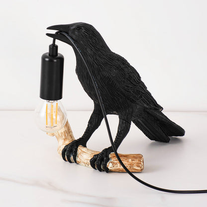 Compact Bird Bedside Table Lamp Nightlight