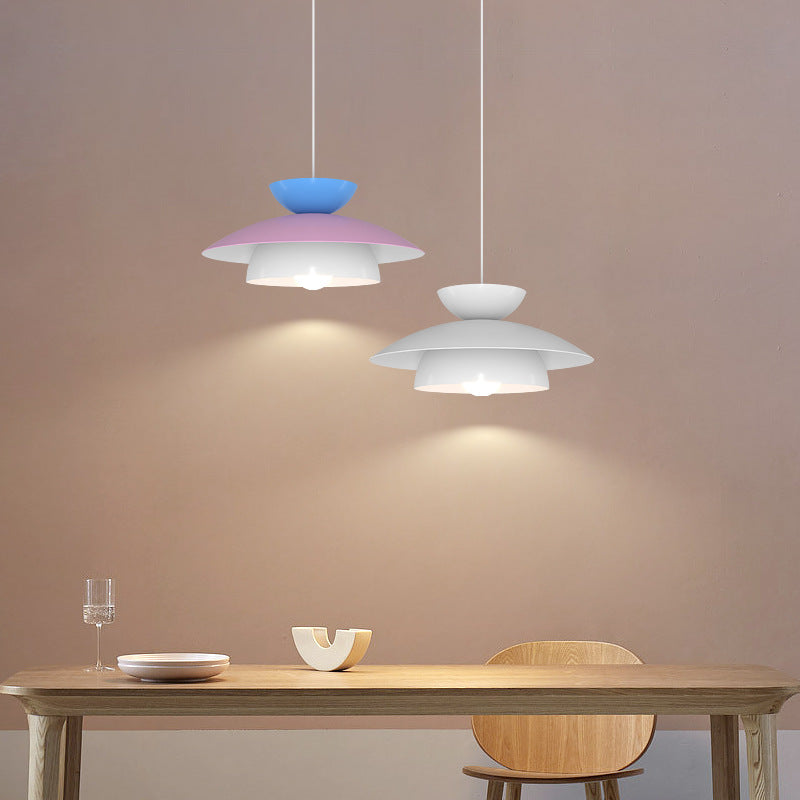 Stylish Round White Ceiling Pendant Light - Cofik