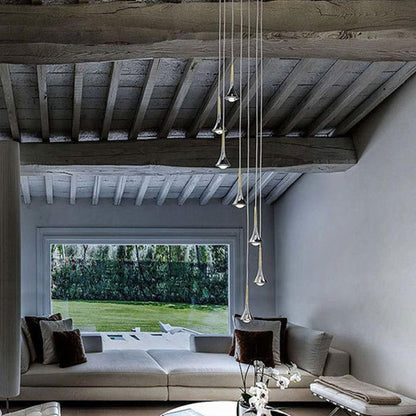 Elegant Crystal Drop LED Ceiling Light