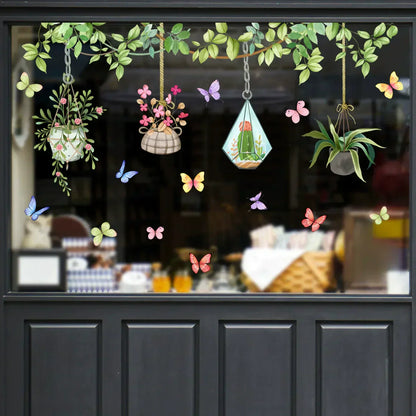 Vibrant Flower Vinyl Window Decal
