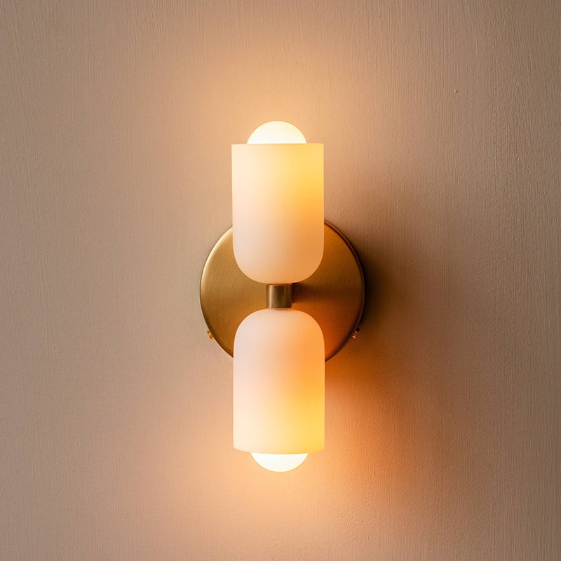 Modern Glass Sconce Candle Holder