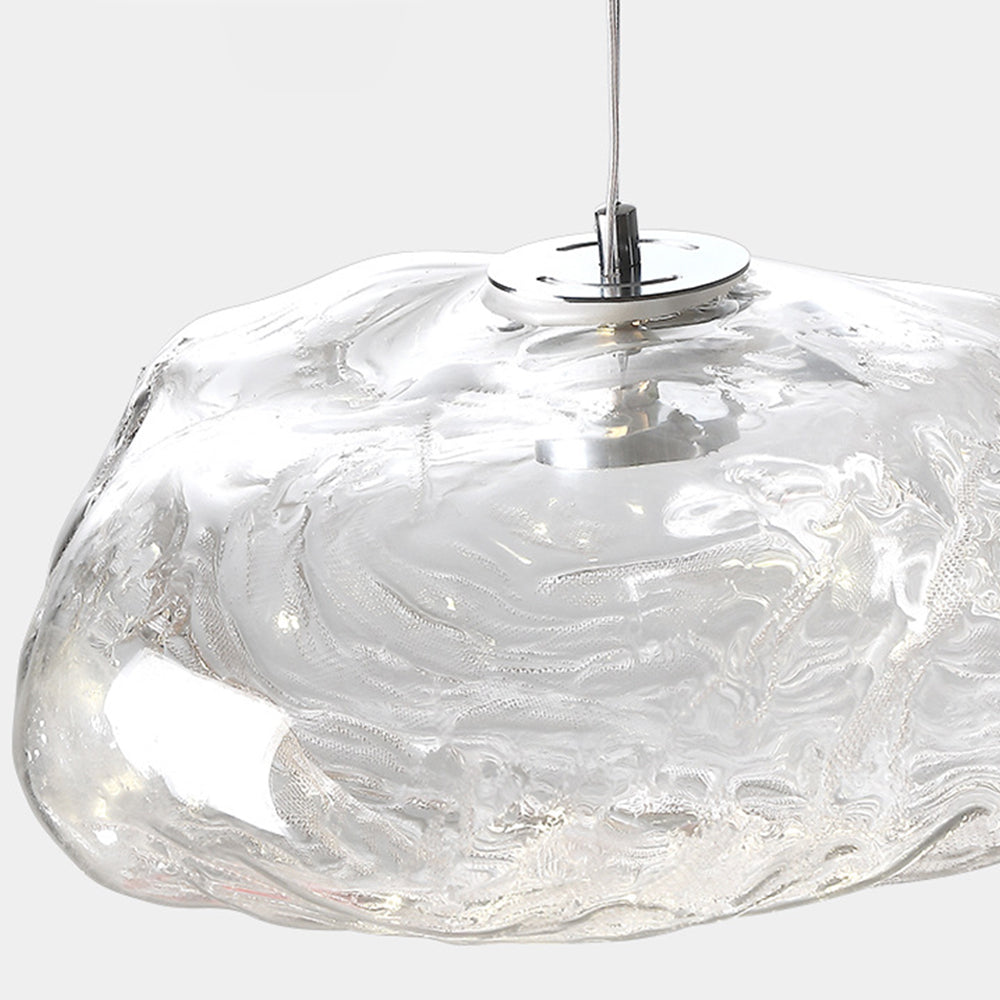 Elegant Glass Drop Pendant Light Fixture for Home