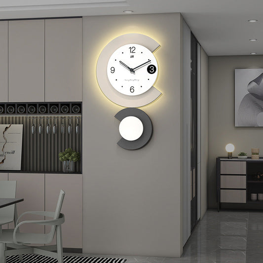 Stylish LED Night Wall Clock for Bedroom - Cofik