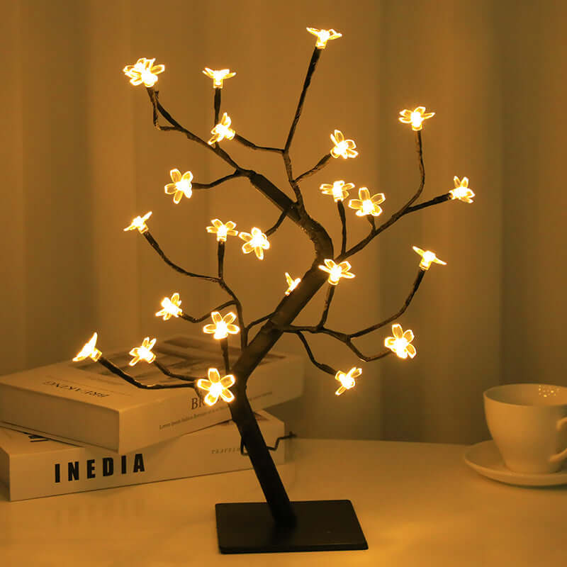 Pink Floral Table Lamp for Home Decor